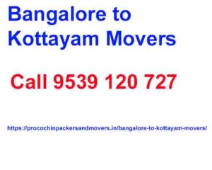 bangalore to kottayam movers 